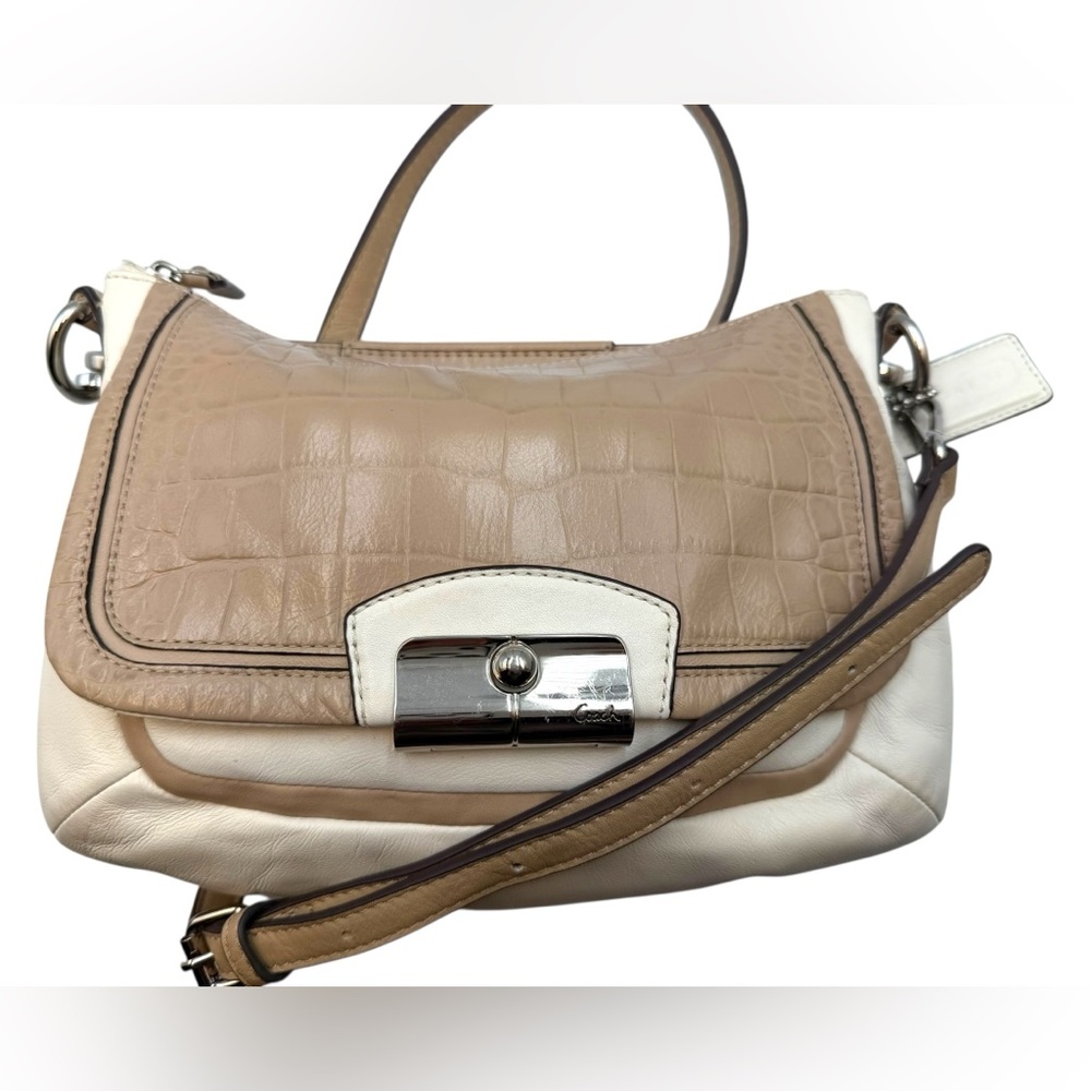 COACH Kristin Spectator Leather Purse Shoulder Handbag Crossbody Hobo B1393